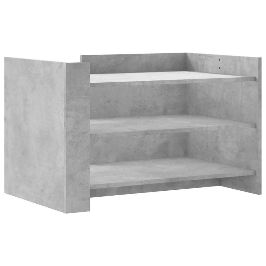VidaXL Salontafel 80x50x50 cm bewerkt hout betongrijs
