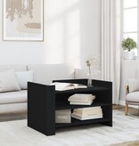 VidaXL Salontafel 80x50x50 cm bewerkt hout zwart