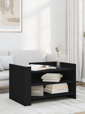 VidaXL Salontafel 80x50x50 cm bewerkt hout zwart