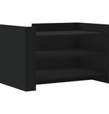 VidaXL Salontafel 80x50x50 cm bewerkt hout zwart