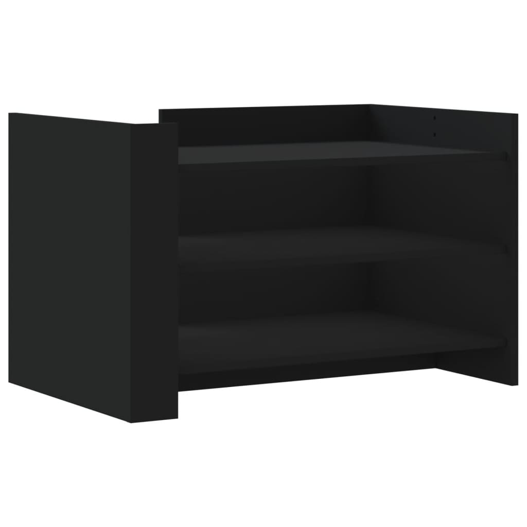 VidaXL Salontafel 80x50x50 cm bewerkt hout zwart
