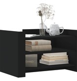 VidaXL Salontafel 80x50x50 cm bewerkt hout zwart