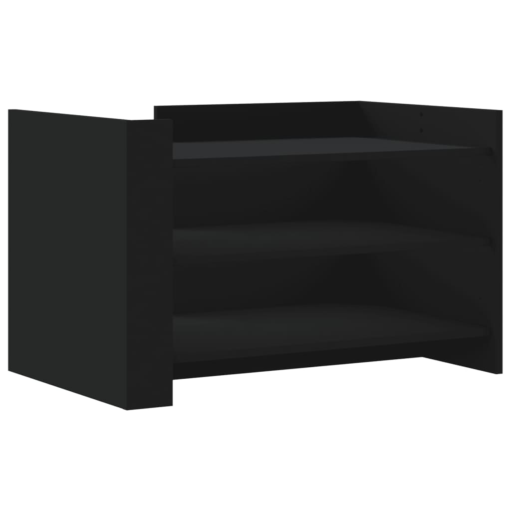 VidaXL Salontafel 80x50x50 cm bewerkt hout zwart