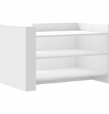 VidaXL Salontafel 80x50x50 cm bewerkt hout wit
