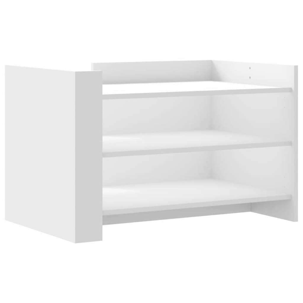 VidaXL Salontafel 80x50x50 cm bewerkt hout wit