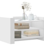 VidaXL Salontafel 80x50x50 cm bewerkt hout wit