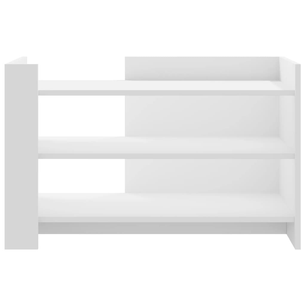 VidaXL Salontafel 80x50x50 cm bewerkt hout wit