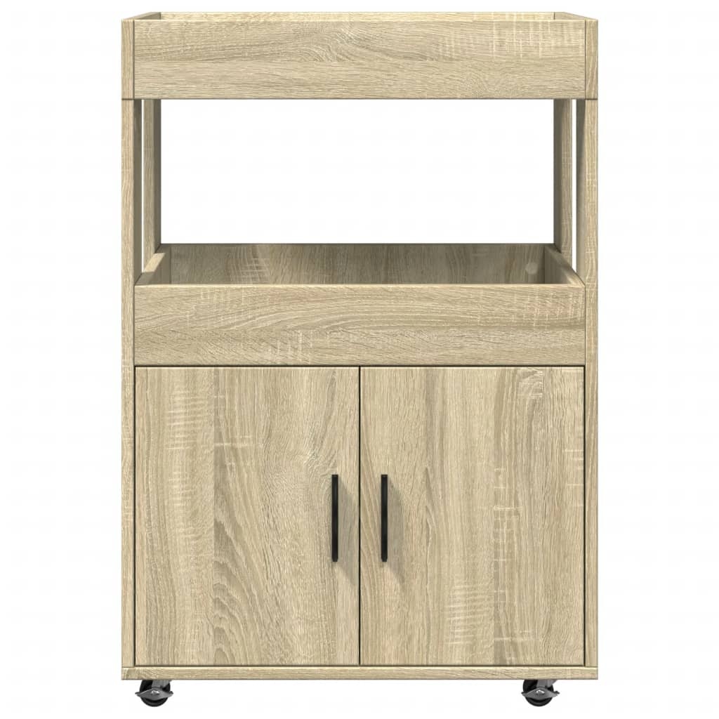 VidaXL Drankkar 60x39,5x89 cm bewerkt hout sonoma eikenkleurig