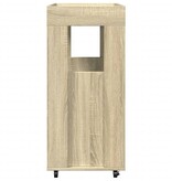 VidaXL Drankkar 60x39,5x89 cm bewerkt hout sonoma eikenkleurig
