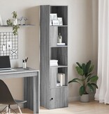 VidaXL Boekenkast 40x36x189 cm bewerkt hout grijs sonoma eikenkleurig