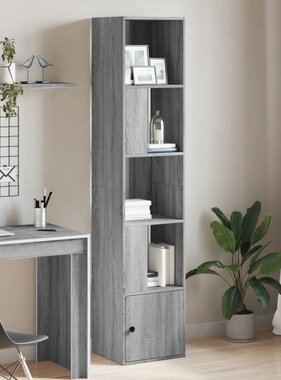 VidaXL Boekenkast 40x36x189 cm bewerkt hout grijs sonoma eikenkleurig