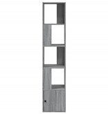 VidaXL Boekenkast 40x36x189 cm bewerkt hout grijs sonoma eikenkleurig