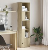 VidaXL Boekenkast 40x36x189 cm bewerkt hout sonoma eikenkleurig