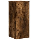 vidaXL Plantenstandaards 2 st 30x30x70 cm bewerkt hout gerookt eiken