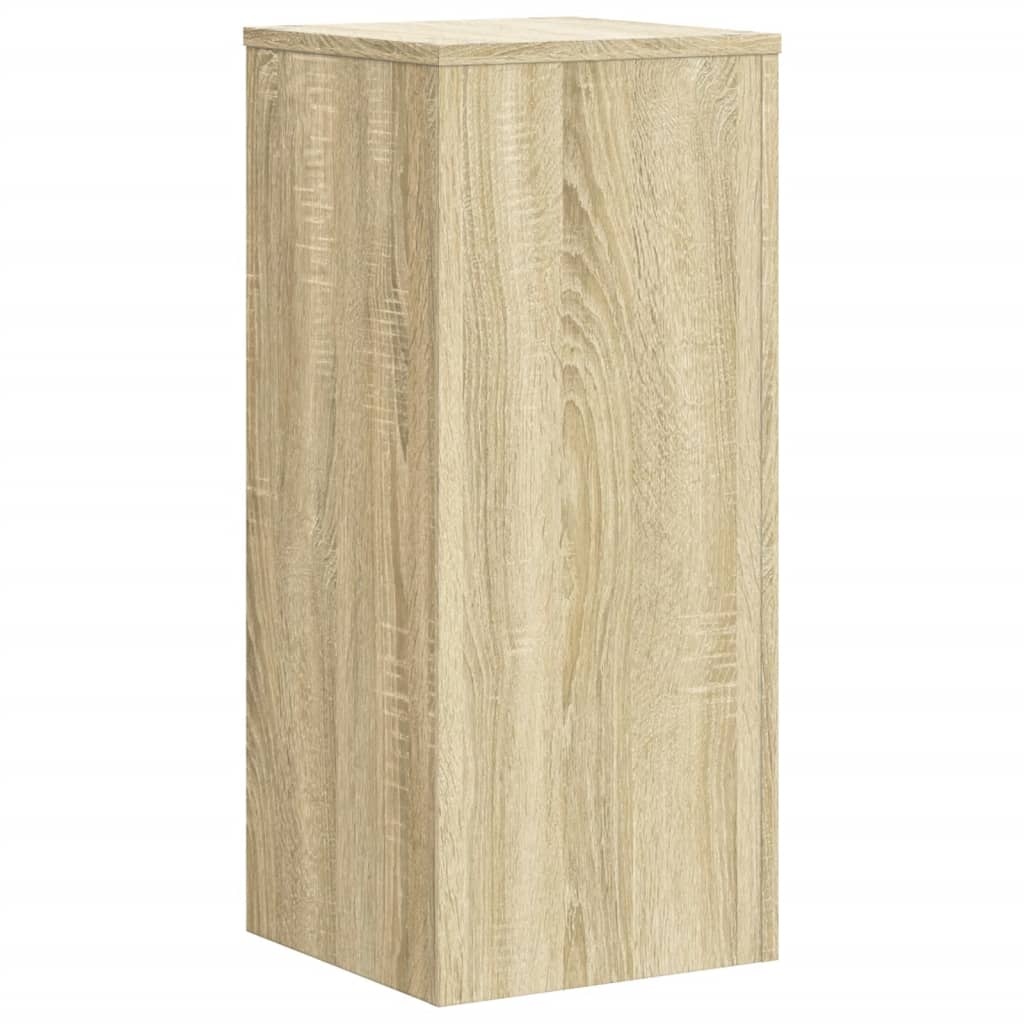 vidaXL Plantenstandaards 2 st 30x30x70 cm bewerkt hout sonoma eiken