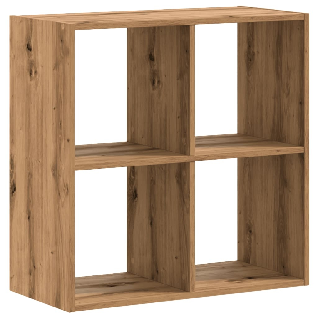 VidaXL Boekenkast 68,5x32x68,5 cm bewerkt hout artisanaal eikenkleurig