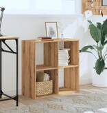 VidaXL Boekenkast 68,5x32x68,5 cm bewerkt hout artisanaal eikenkleurig