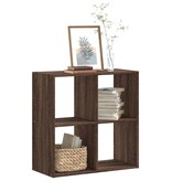 VidaXL Boekenkast 68,5x32x68,5 cm bewerkt hout bruin eikenkleur