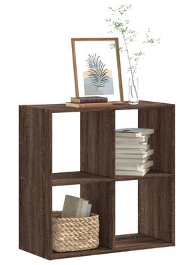 VidaXL Boekenkast 68,5x32x68,5 cm bewerkt hout bruin eikenkleur