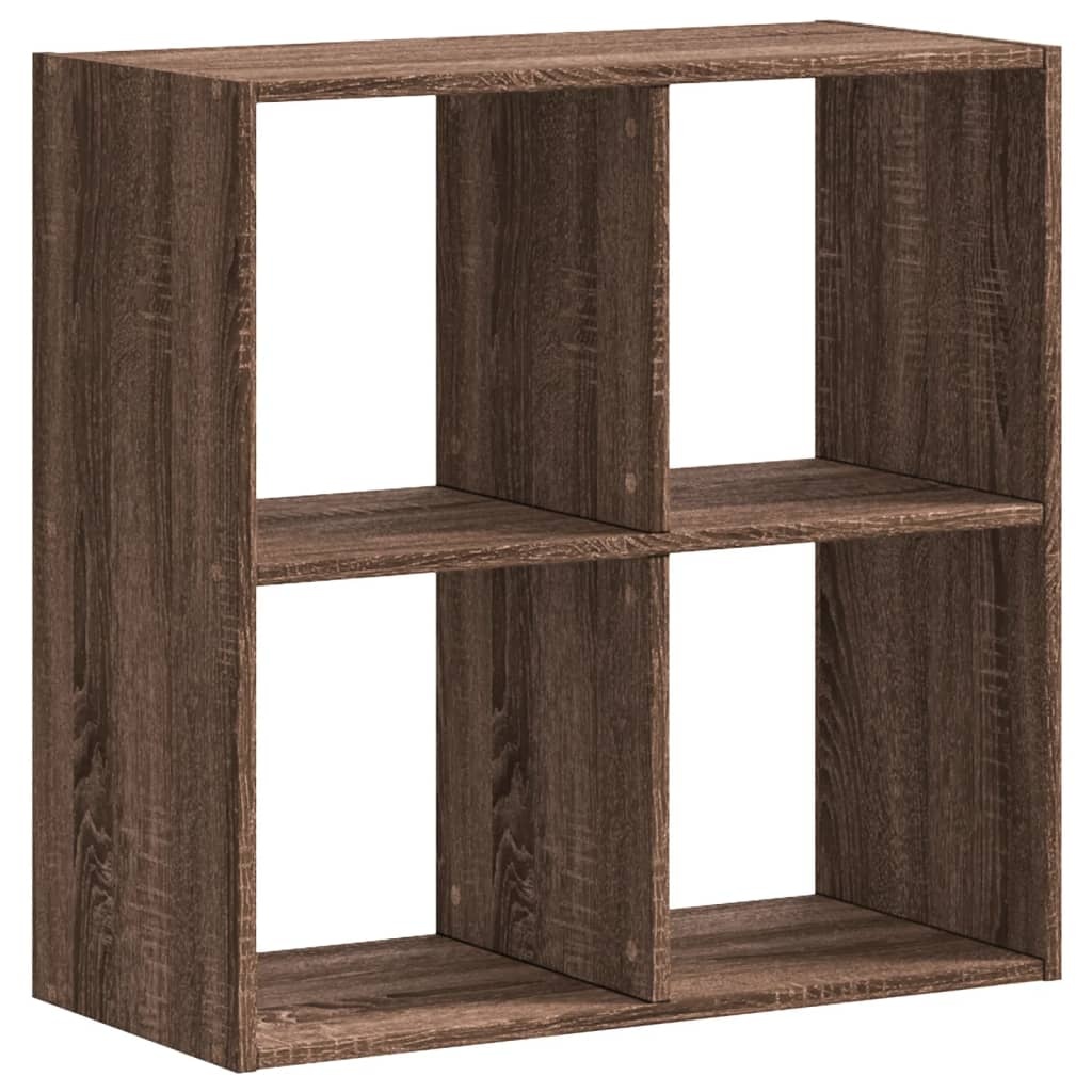VidaXL Boekenkast 68,5x32x68,5 cm bewerkt hout bruin eikenkleur