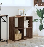 VidaXL Boekenkast 68,5x32x68,5 cm bewerkt hout bruin eikenkleur