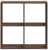VidaXL Boekenkast 68,5x32x68,5 cm bewerkt hout bruin eikenkleur