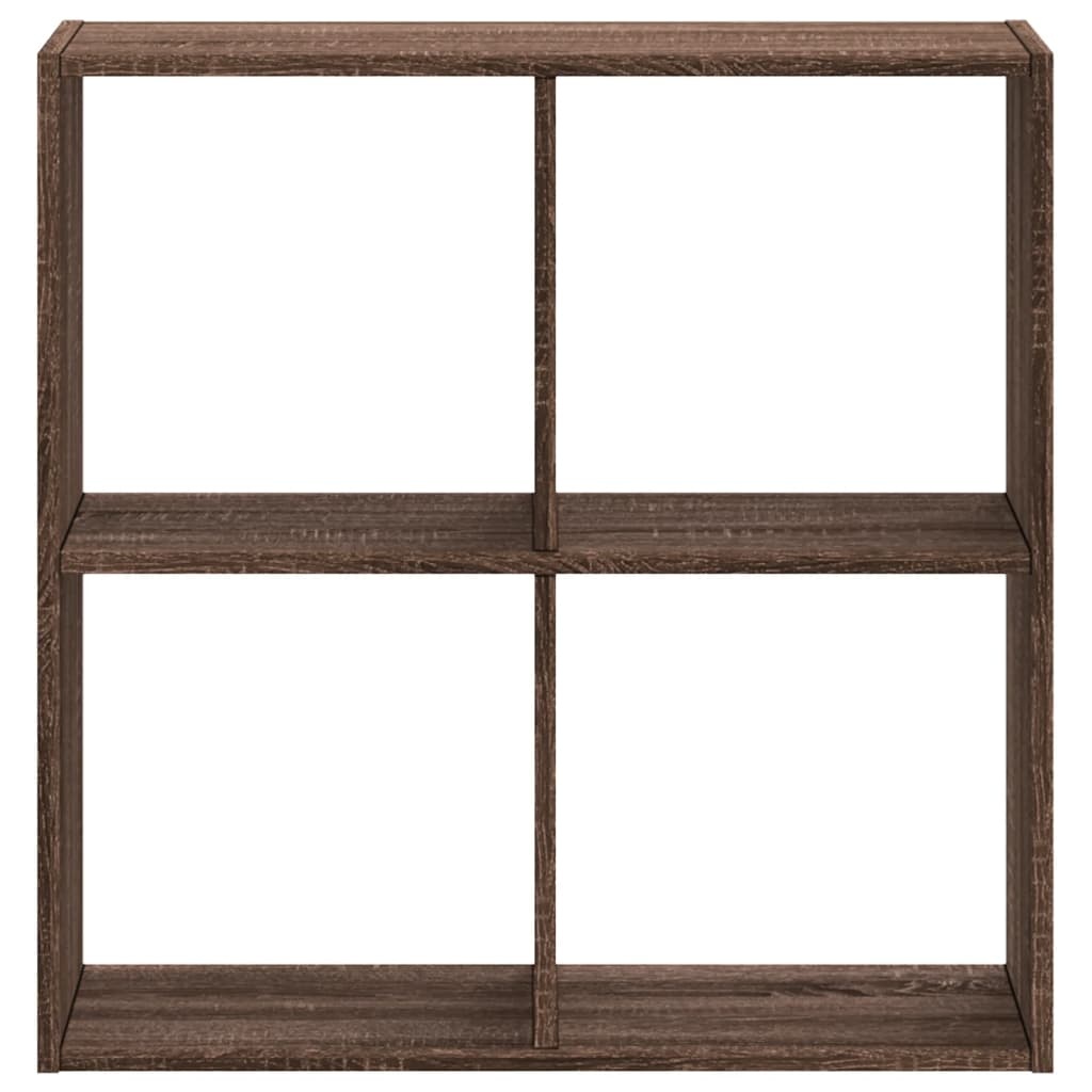 VidaXL Boekenkast 68,5x32x68,5 cm bewerkt hout bruin eikenkleur