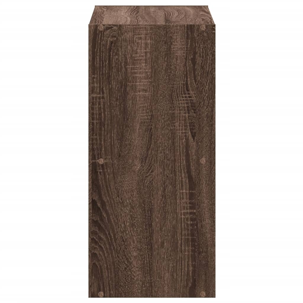 VidaXL Boekenkast 68,5x32x68,5 cm bewerkt hout bruin eikenkleur