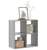 VidaXL Boekenkast 68,5x32x68,5 cm bewerkt hout grijs sonoma eiken