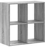 VidaXL Boekenkast 68,5x32x68,5 cm bewerkt hout grijs sonoma eiken