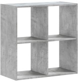 VidaXL Boekenkast 68,5x32x68,5 cm bewerkt hout betongrijs