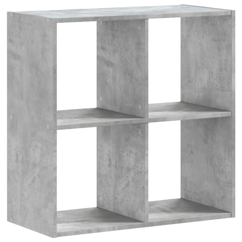 VidaXL Boekenkast 68,5x32x68,5 cm bewerkt hout betongrijs