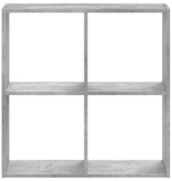 VidaXL Boekenkast 68,5x32x68,5 cm bewerkt hout betongrijs