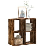 VidaXL Boekenkast 68,5x32x68,5 cm bewerkt hout gerookt eikenkleurig