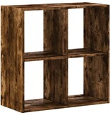 VidaXL Boekenkast 68,5x32x68,5 cm bewerkt hout gerookt eikenkleurig