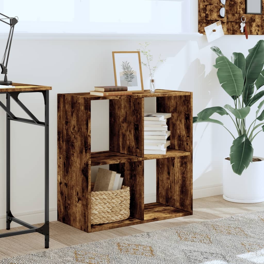 VidaXL Boekenkast 68,5x32x68,5 cm bewerkt hout gerookt eikenkleurig