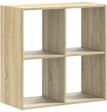 VidaXL Boekenkast 68,5x32x68,5 cm bewerkt hout sonoma eikenkleurig