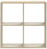 VidaXL Boekenkast 68,5x32x68,5 cm bewerkt hout sonoma eikenkleurig