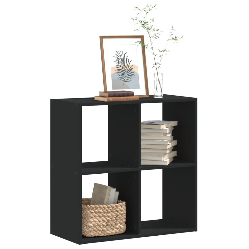 VidaXL Boekenkast 68,5x32x68,5 cm bewerkt hout zwart