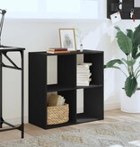 VidaXL Boekenkast 68,5x32x68,5 cm bewerkt hout zwart