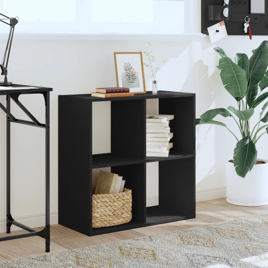 VidaXL Boekenkast 68,5x32x68,5 cm bewerkt hout zwart