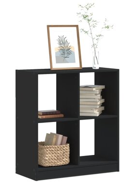 VidaXL Boekenkast 68,5x32x75 cm bewerkt hout zwart