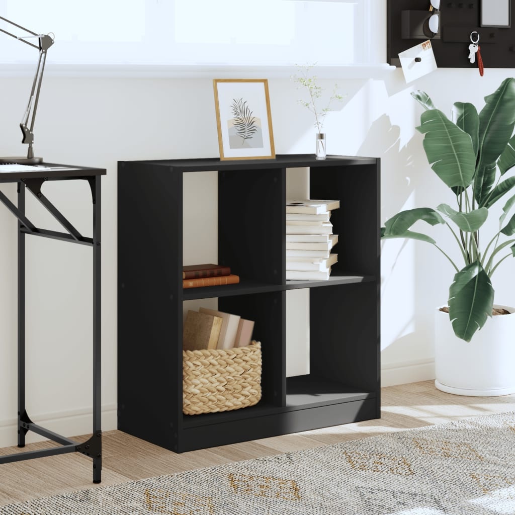 VidaXL Boekenkast 68,5x32x75 cm bewerkt hout zwart