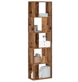 VidaXL Boekenkast 5-laags 45x23,5x162,5 cm bewerkt hout oud hout