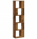 VidaXL Boekenkast 5-laags 45x23,5x162,5 cm bewerkt hout oud hout