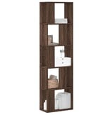 VidaXL Boekenkast 5-laags 45x23,5x162,5 cm hout bruin eikenkleurig