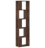 VidaXL Boekenkast 5-laags 45x23,5x162,5 cm hout bruin eikenkleurig