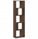 VidaXL Boekenkast 5-laags 45x23,5x162,5 cm hout bruin eikenkleurig