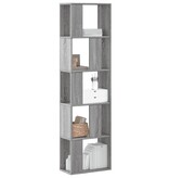 VidaXL Boekenkast 5-laags 45x23,5x162,5 cm bewerkt hout grijs sonoma