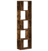 VidaXL Boekenkast 5-laags 45x23,5x162,5 cm bewerkt hout gerookt eiken